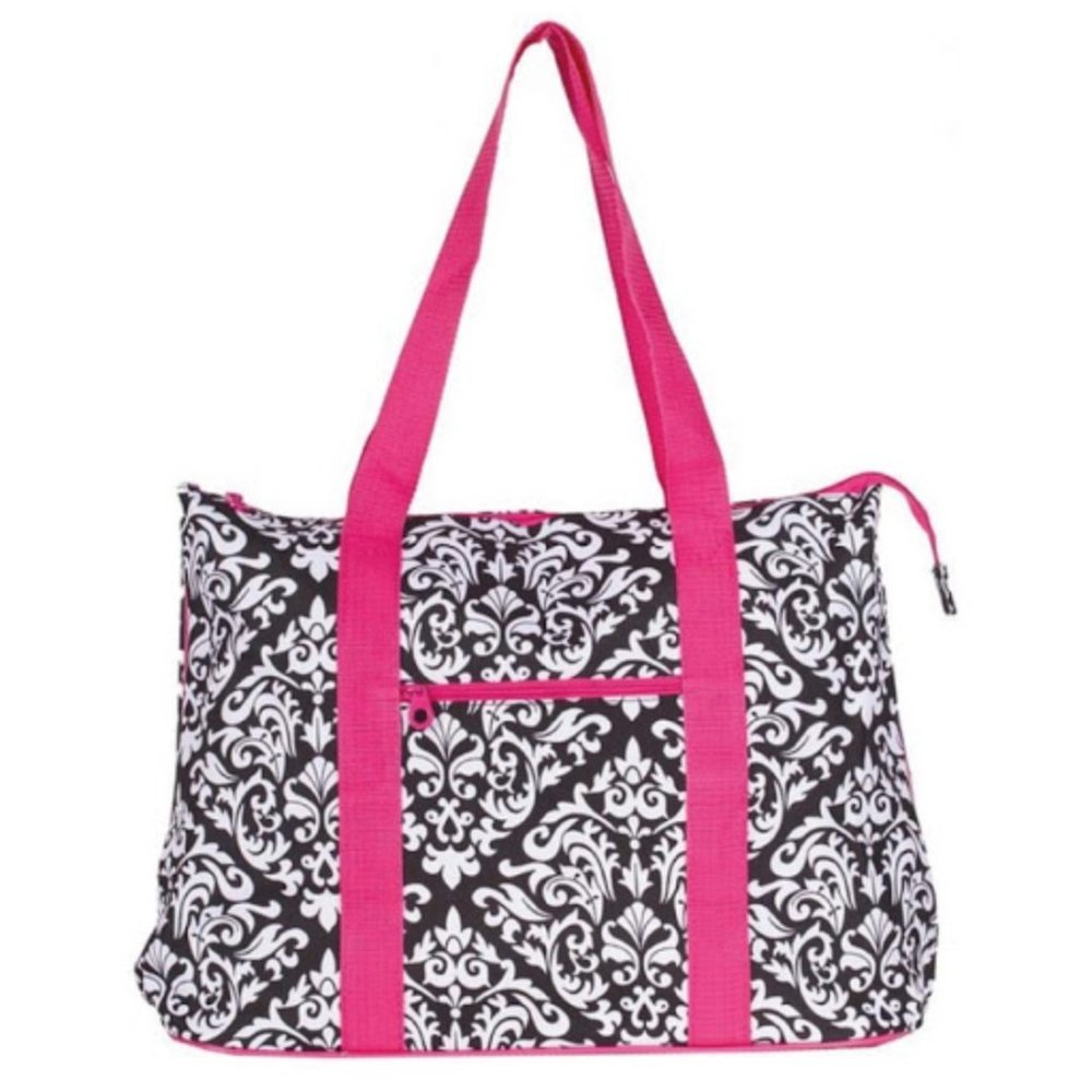 Ever Moda Damask XL Tote Bag with Coin Purse